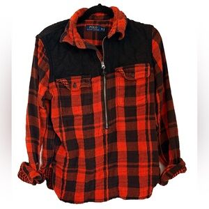 Polo Ralph Lauren Orange and Black Plaid Jacket